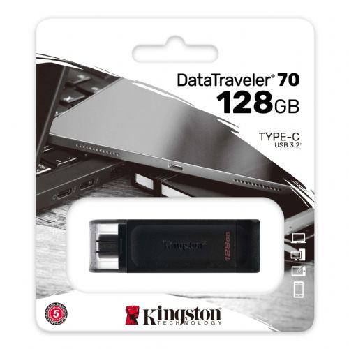 KINGSTON PEN DRIVE DT70 128GB USB 3,0 TASSA SIAE INCLUSA